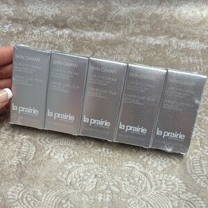Brand New La Prairie Set of 5 Skin Caviar Luxe Eye Cream 3mL Travel Size Sealed